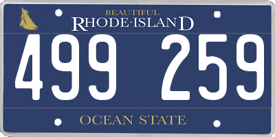 RI license plate 499259