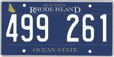 RI license plate 499261