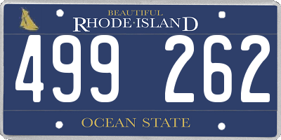 RI license plate 499262