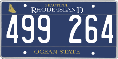 RI license plate 499264