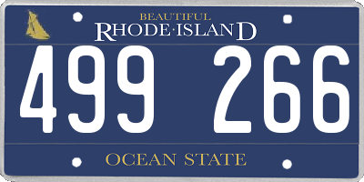 RI license plate 499266