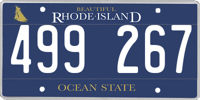 RI license plate 499267