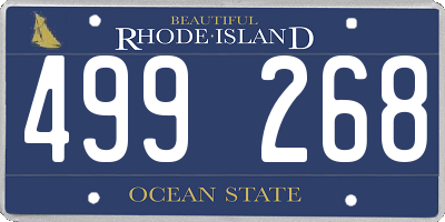 RI license plate 499268