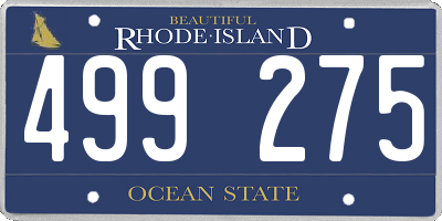 RI license plate 499275