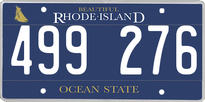 RI license plate 499276