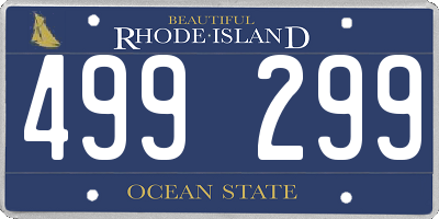 RI license plate 499299