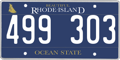 RI license plate 499303