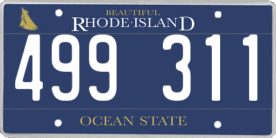 RI license plate 499311