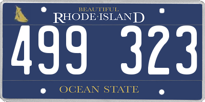 RI license plate 499323