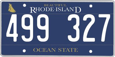 RI license plate 499327