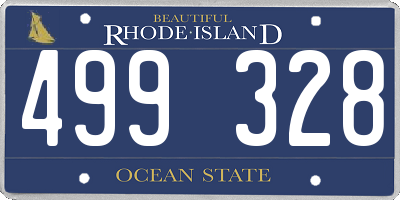 RI license plate 499328
