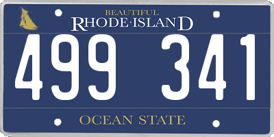 RI license plate 499341