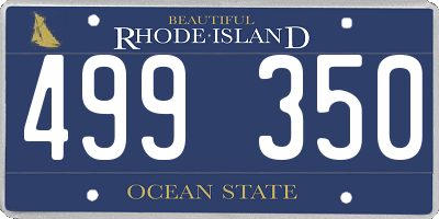 RI license plate 499350