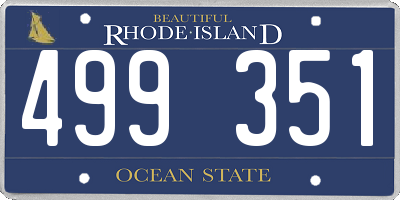 RI license plate 499351