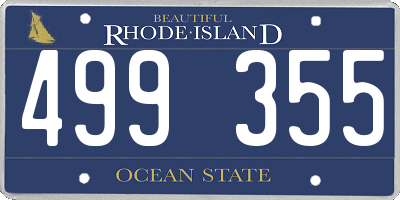 RI license plate 499355