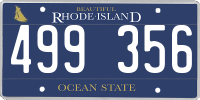RI license plate 499356