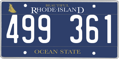 RI license plate 499361