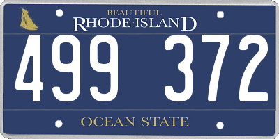 RI license plate 499372