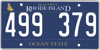 RI license plate 499379
