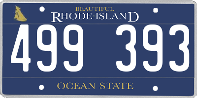 RI license plate 499393