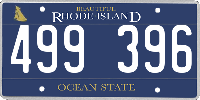 RI license plate 499396