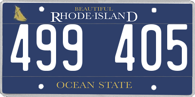 RI license plate 499405