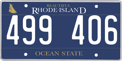 RI license plate 499406