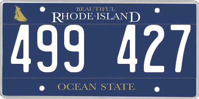 RI license plate 499427