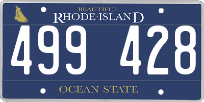 RI license plate 499428