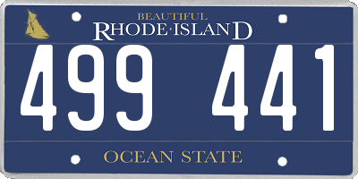 RI license plate 499441
