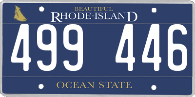 RI license plate 499446