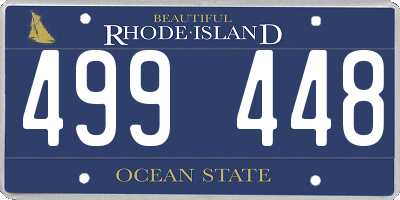 RI license plate 499448