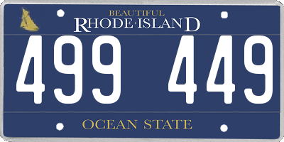 RI license plate 499449