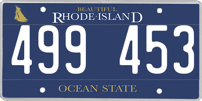 RI license plate 499453
