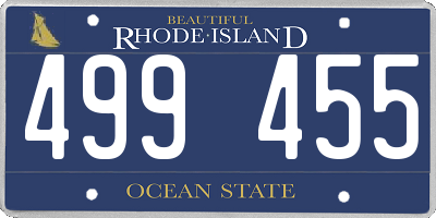 RI license plate 499455