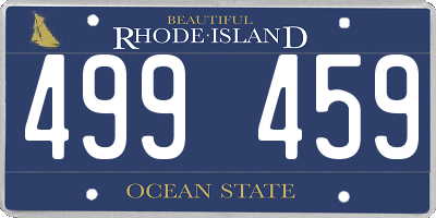 RI license plate 499459