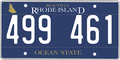 RI license plate 499461