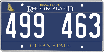 RI license plate 499463