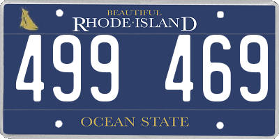 RI license plate 499469