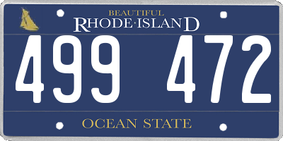 RI license plate 499472