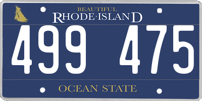 RI license plate 499475