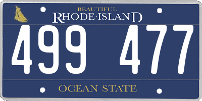 RI license plate 499477