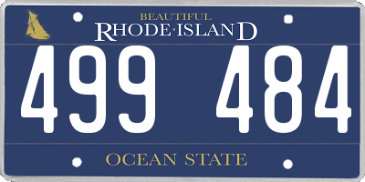 RI license plate 499484