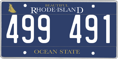RI license plate 499491
