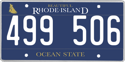 RI license plate 499506