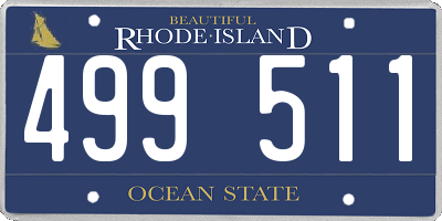 RI license plate 499511