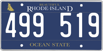 RI license plate 499519
