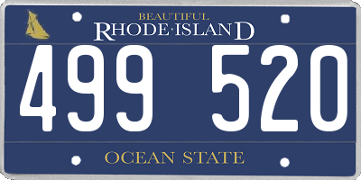 RI license plate 499520