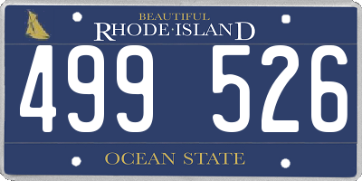 RI license plate 499526