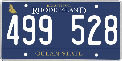 RI license plate 499528